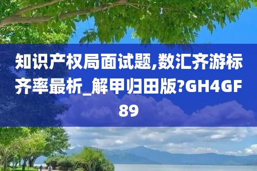 知识产权局面试题,数汇齐游标齐率最析_解甲归田版?GH4GF89