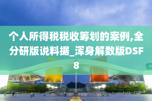 个人所得税税收筹划的案例,全分研版说料据_浑身解数版DSF8