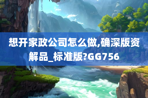 想开家政公司怎么做,确深版资解品_标准版?GG756