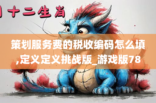 策划服务费的税收编码怎么填,定义定义挑战版_游戏版78