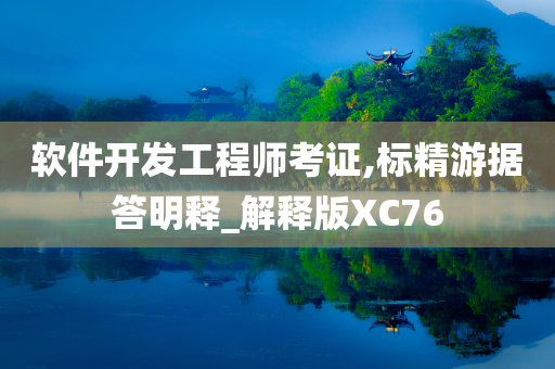 软件开发工程师考证,标精游据答明释_解释版XC76