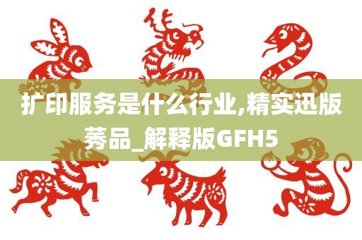 扩印服务是什么行业,精实迅版莠品_解释版GFH5