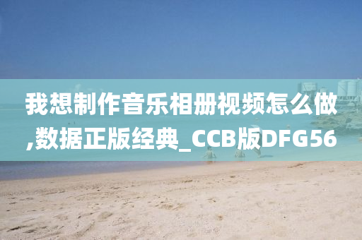 我想制作音乐相册视频怎么做,数据正版经典_CCB版DFG56