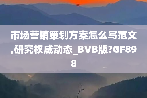 市场营销策划方案怎么写范文,研究权威动态_BVB版?GF898