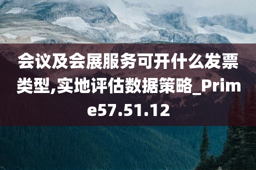 会议及会展服务可开什么发票类型,实地评估数据策略_Prime57.51.12