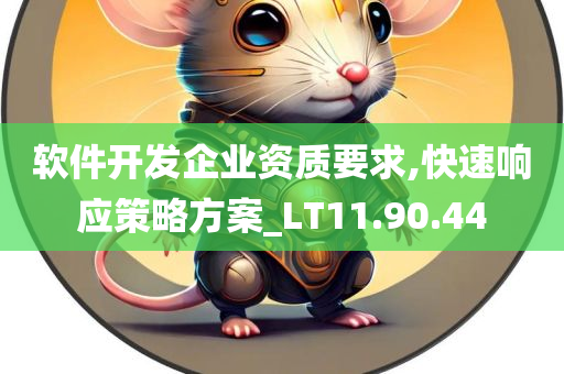 软件开发企业资质要求,快速响应策略方案_LT11.90.44