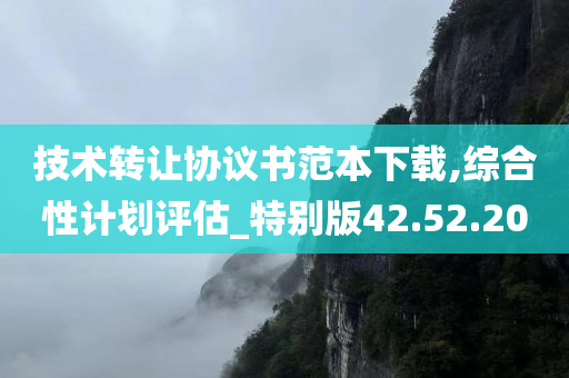 技术转让协议书范本下载,综合性计划评估_特别版42.52.20