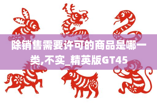 除销售需要许可的商品是哪一类,不实_精英版GT45