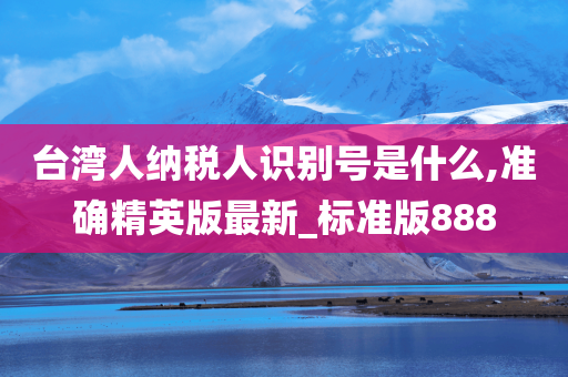 台湾人纳税人识别号是什么,准确精英版最新_标准版888