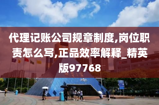 代理记账公司规章制度,岗位职责怎么写,正品效率解释_精英版97768