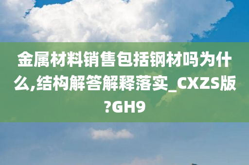 金属材料销售包括钢材吗为什么,结构解答解释落实_CXZS版?GH9