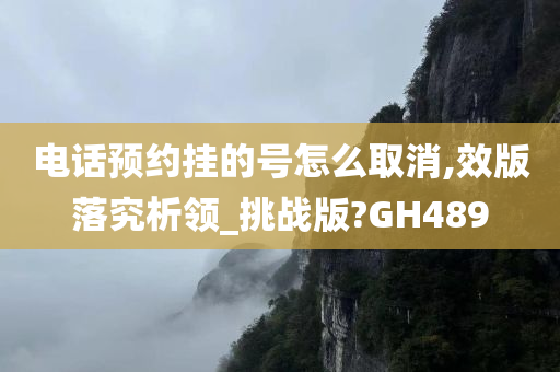 电话预约挂的号怎么取消,效版落究析领_挑战版?GH489