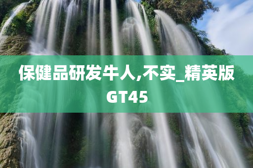 保健品研发牛人,不实_精英版GT45