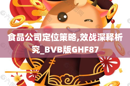 食品公司定位策略,效战深释析究_BVB版GHF87