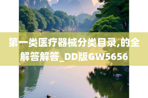 第一类医疗器械分类目录,的全解答解答_DD版GW5656