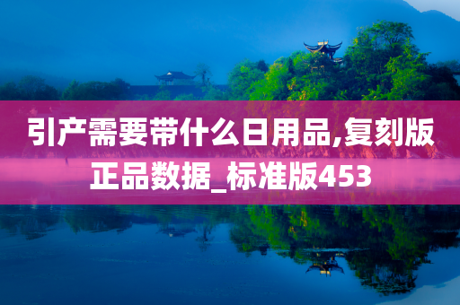 引产需要带什么日用品,复刻版正品数据_标准版453