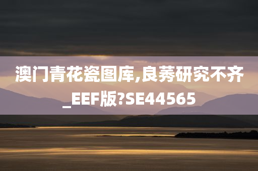 澳门青花瓷图库,良莠研究不齐_EEF版?SE44565