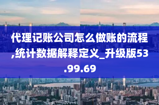 代理记账公司怎么做账的流程,统计数据解释定义_升级版53.99.69