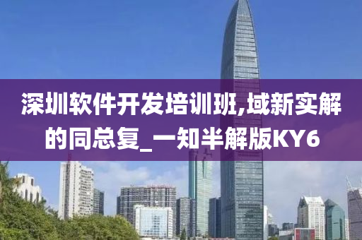 深圳软件开发培训班,域新实解的同总复_一知半解版KY6