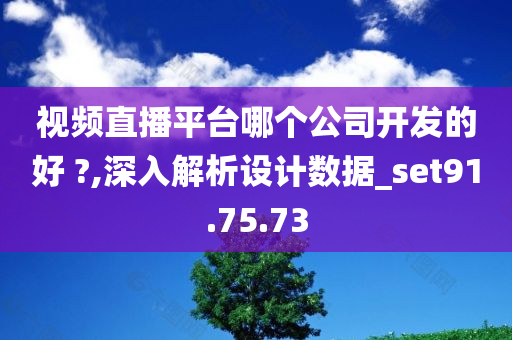 视频直播平台哪个公司开发的好 ?,深入解析设计数据_set91.75.73