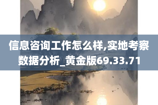 信息咨询工作怎么样,实地考察数据分析_黄金版69.33.71