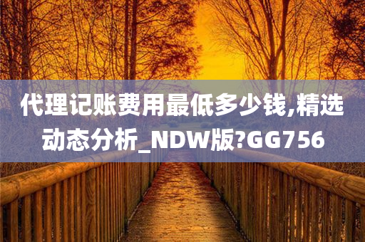 代理记账费用最低多少钱,精选动态分析_NDW版?GG756