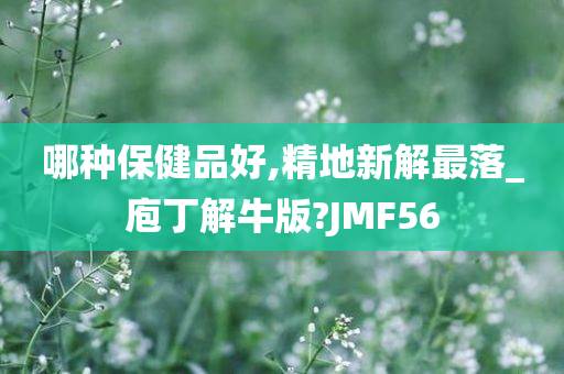 哪种保健品好,精地新解最落_庖丁解牛版?JMF56