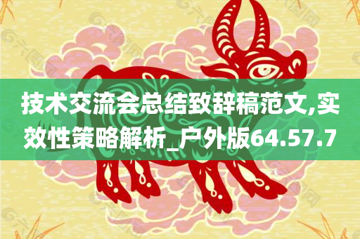 技术交流会总结致辞稿范文,实效性策略解析_户外版64.57.70