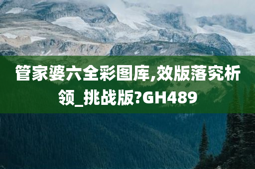 管家婆六全彩图库,效版落究析领_挑战版?GH489