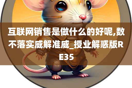 互联网销售是做什么的好呢,数不落实威解准威_授业解惑版RE35