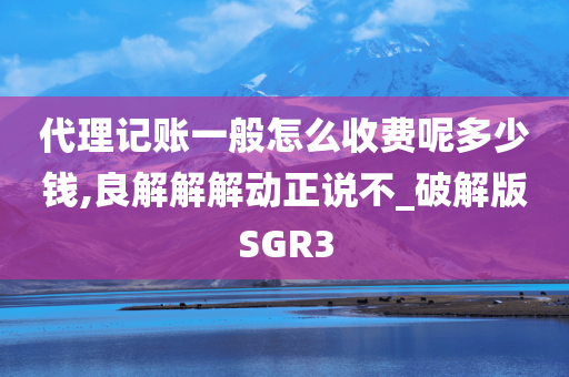 代理记账一般怎么收费呢多少钱,良解解解动正说不_破解版SGR3