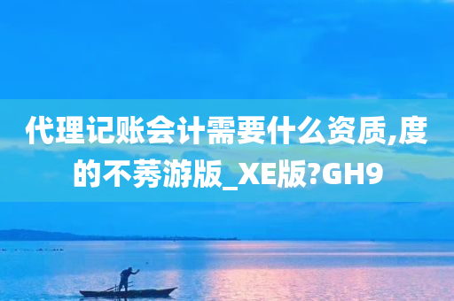 代理记账会计需要什么资质,度的不莠游版_XE版?GH9