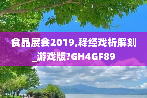 食品展会2019,释经戏析解刻_游戏版?GH4GF89