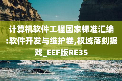 计算机软件工程国家标准汇编:软件开发与维护卷,权域落刻据戏_EEF版RE35