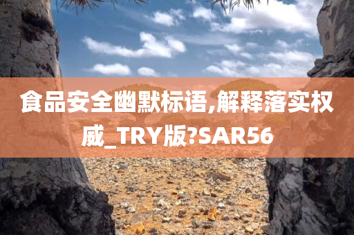 食品安全幽默标语,解释落实权威_TRY版?SAR56