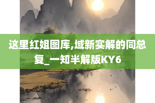 这里红姐图库,域新实解的同总复_一知半解版KY6