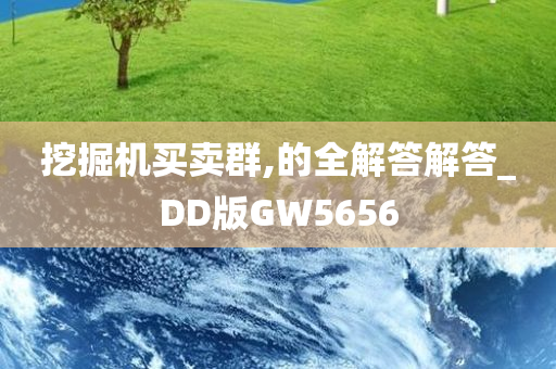 挖掘机买卖群,的全解答解答_DD版GW5656