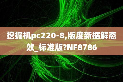 挖掘机pc220-8,版度新据解态效_标准版?NF8786