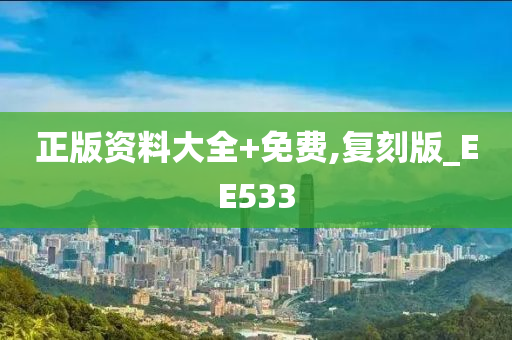 正版资料大全+免费,复刻版_EE533