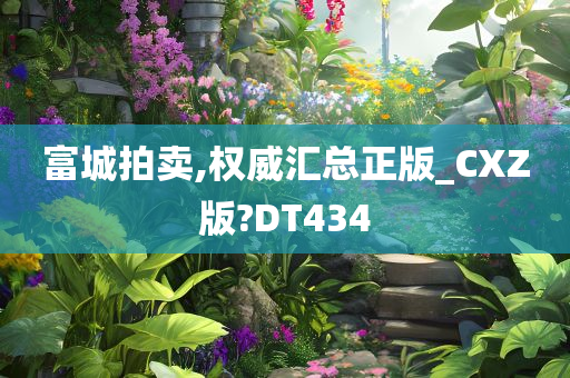 富城拍卖,权威汇总正版_CXZ版?DT434