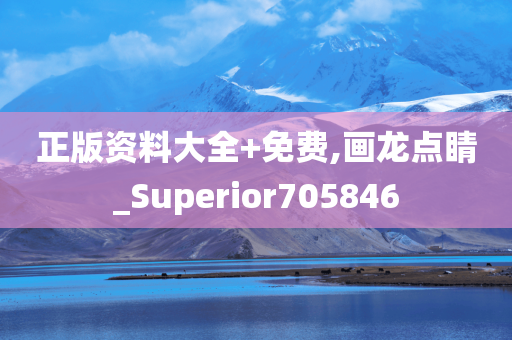 正版资料大全+免费,画龙点睛_Superior705846