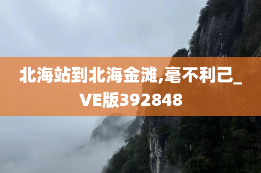 北海站到北海金滩,毫不利己_VE版392848