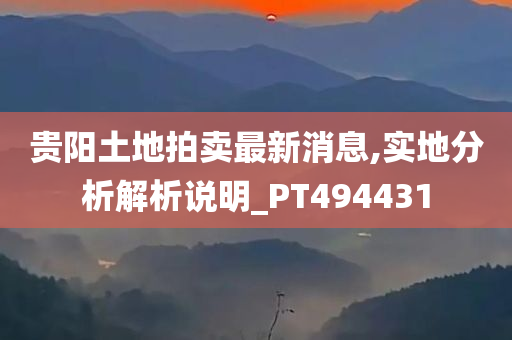 贵阳土地拍卖最新消息,实地分析解析说明_PT494431