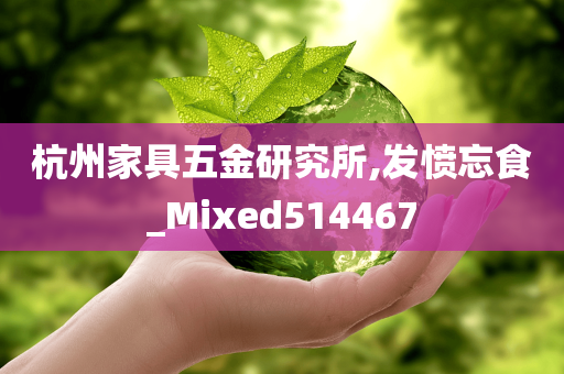 杭州家具五金研究所,发愤忘食_Mixed514467