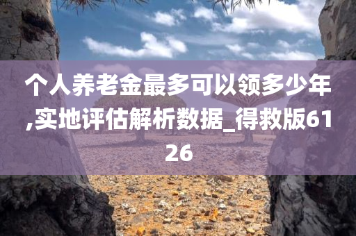 个人养老金最多可以领多少年,实地评估解析数据_得救版6126