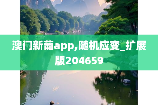 澳门新葡app,随机应变_扩展版204659