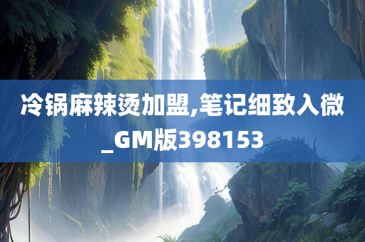 冷锅麻辣烫加盟,笔记细致入微_GM版398153