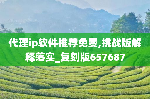 代理ip软件推荐免费,挑战版解释落实_复刻版657687