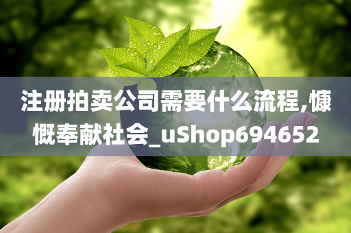 注册拍卖公司需要什么流程,慷慨奉献社会_uShop694652