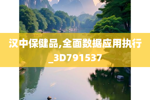 汉中保健品,全面数据应用执行_3D791537